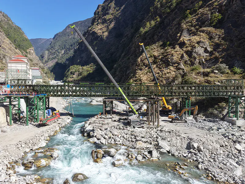 Jilong Port Lifeline Bridge sa Nepal