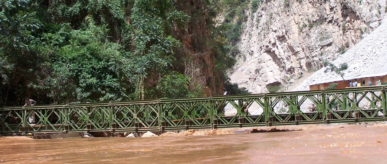 Pudu River Steel Bridge sa Luquan County, Yunnan