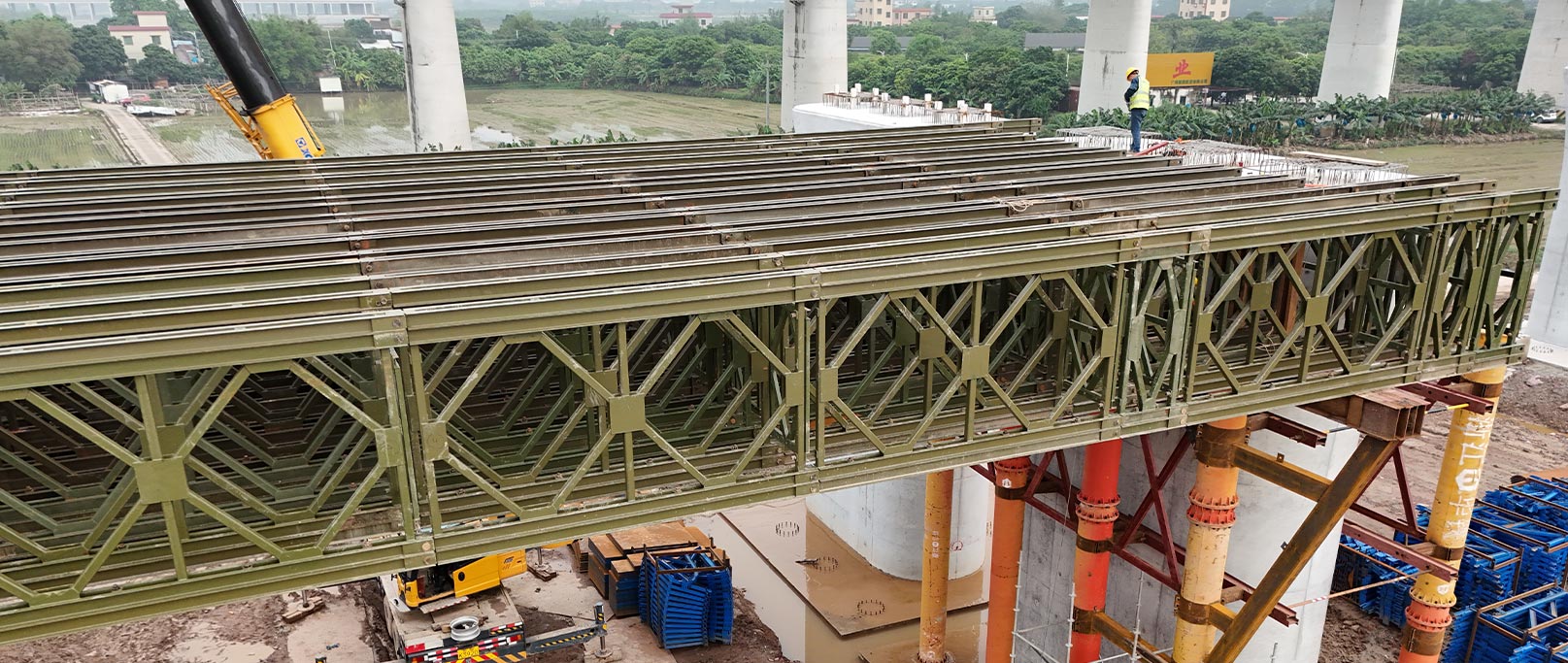 Hezhou Station Extra-Large Bridge sa Zhuhai–Zhaoqing High-Speed ​​Railway