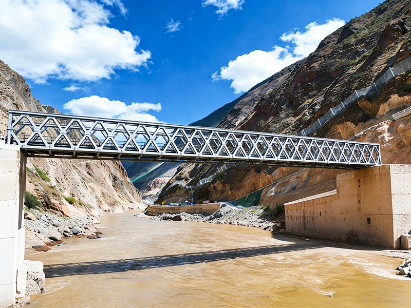 Malaking Span Galvanized Truss Bridge