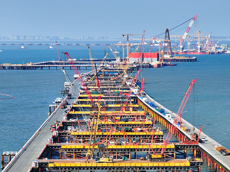 Malaking Span Construction Platform para sa Mga Tulay